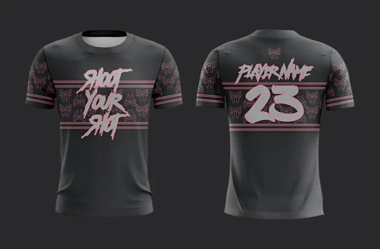 Script Light Pink/Black Jersey